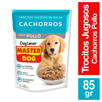 master dog pouch cachorro 85gr