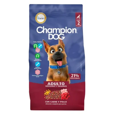 Champion dog adt carne pollo 18kg