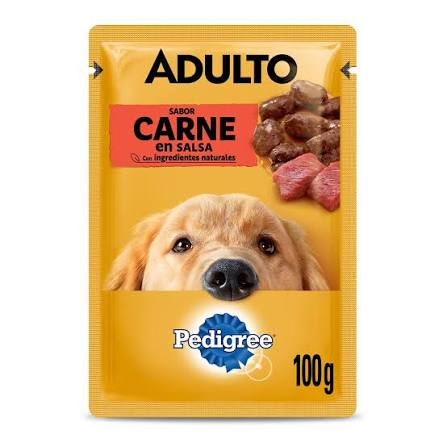 Pedigree pouch adt carne 100gr