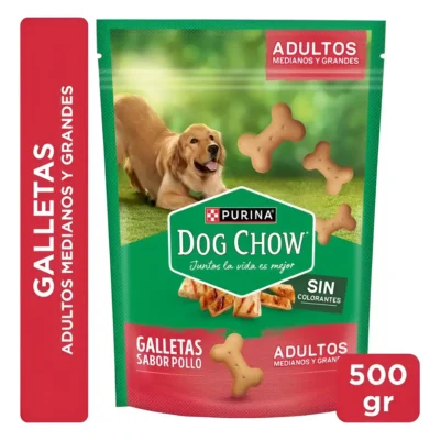 Dog Chow Galletas adt M/G pollo 500g