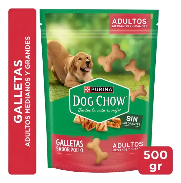 DogChowGalleta Dog Chow Galletas adt M/G pollo 500g